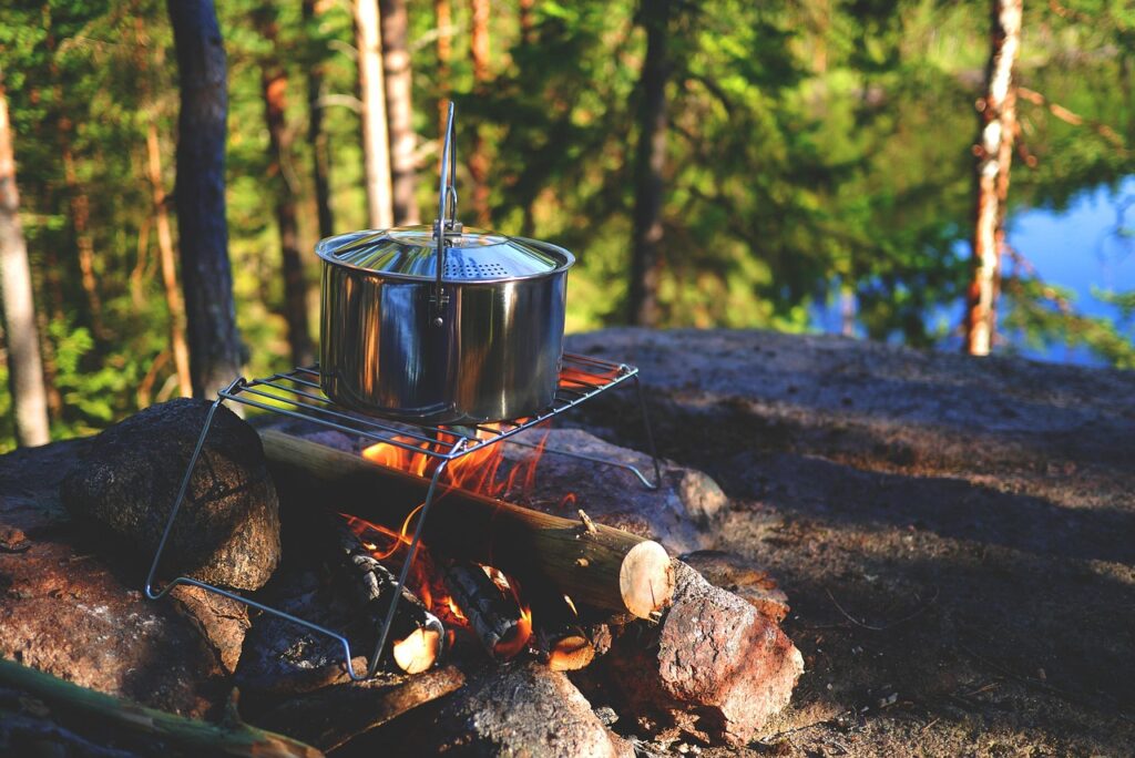 scoutläger vid ljungnäs